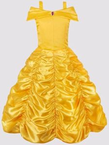 Kids Costumes to Hire - Belle Dress - Ruched Gown - 6 years